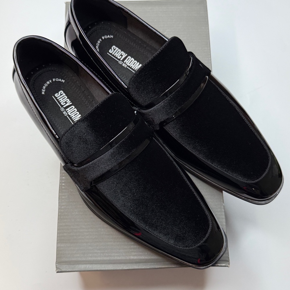 Stacy Adams Men's Spratley Moc Toe Saddle Slip On Loafer- Size 10.5W- Wide Width - Picture 10 of 15